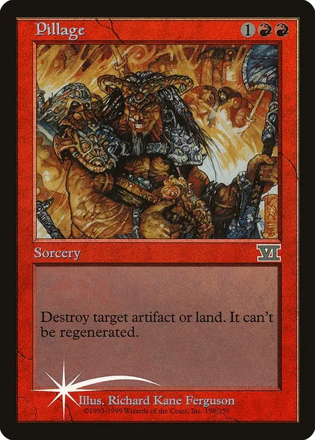 Pillage, carte Magic PAL00 5 — extension Arena League 2000