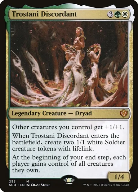 Trostani Discordant, Magic card SCD 253 — Starter Commander Decks set
