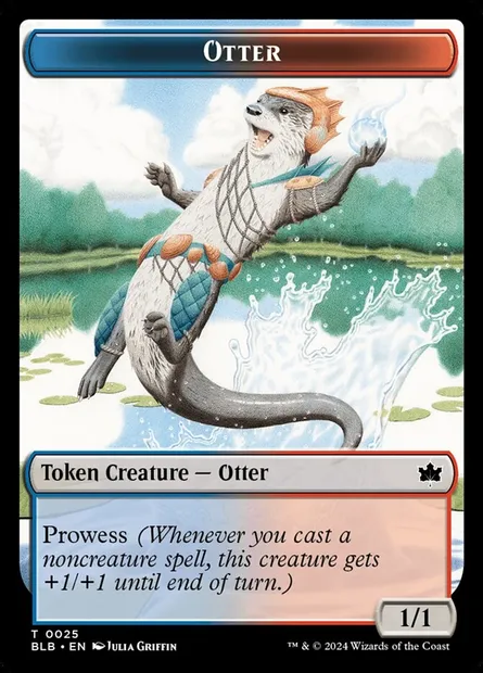 Otter, carte Magic TBLB 25 — extension Bloomburrow Tokens