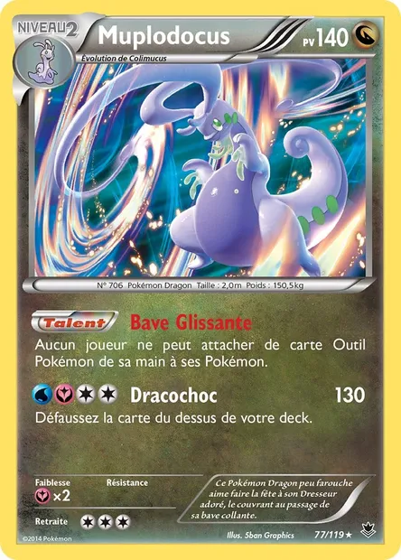 Muplodocus, carte Pokémon PHF 77 — extension Vigueur Spectrale