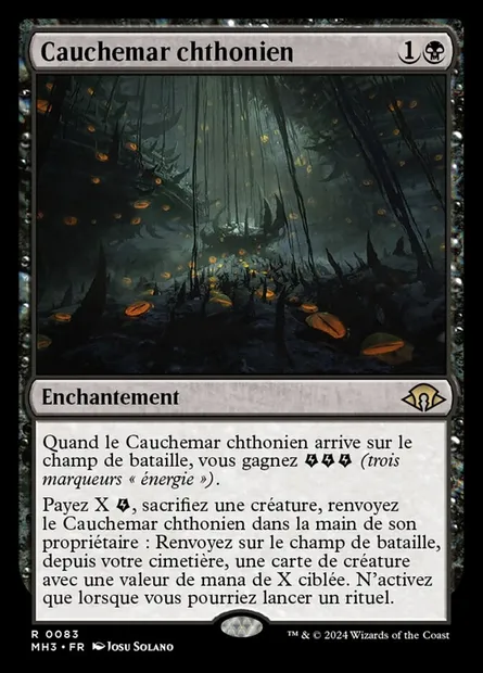 Cauchemar chthonien, carte Magic MH3 83 — extension Modern Horizons 3