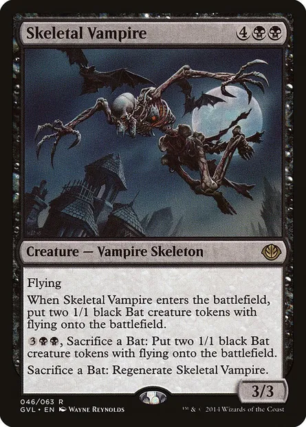 Skeletal Vampire, Magic card GVL 46 — Duel Decks Anthology: Garruk vs. Liliana set