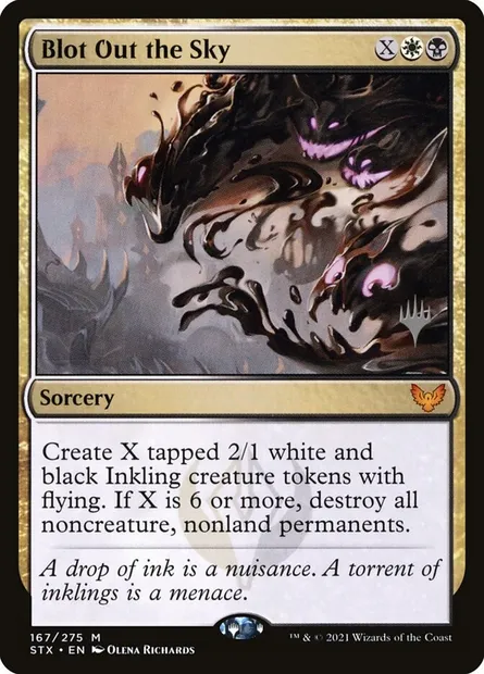 Occulter le soleil, carte Magic PSTX 167p — extension Strixhaven: School of Mages Promos