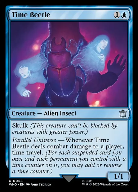 Time Beetle, Magic card WHO 58 — Doctor Who set
