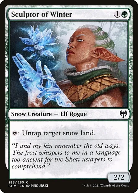 Sculptor of Winter, Magic card KHM 193 — Kaldheim set