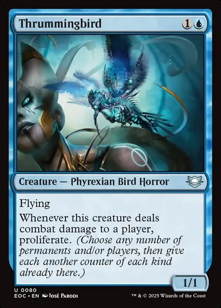 Thrummingbird, Magic card EOC 80 — Edge of Eternities Commander set