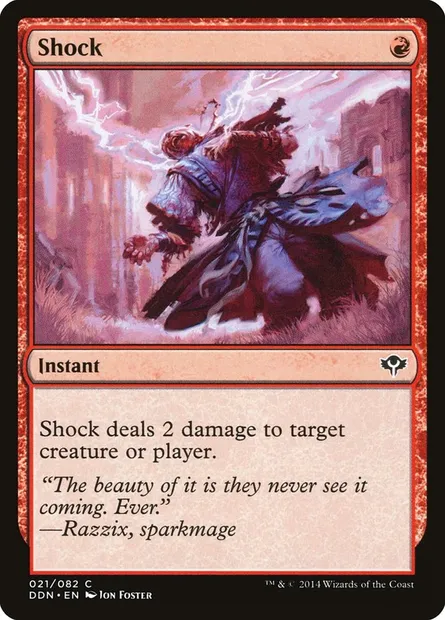 Shock, Magic card DDN 21 — Duel Decks: Speed vs. Cunning set