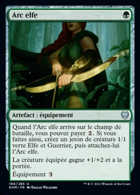 Arc elfe, carte Magic KHM 166 — extension Kaldheim