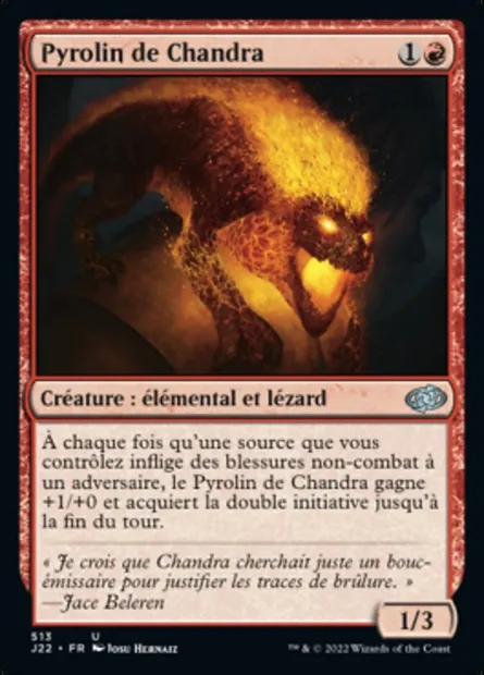 Pyrolin de Chandra, carte Magic J22 513 — extension Jumpstart 2022