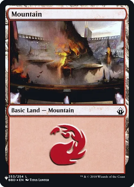 Mountain, Magic card PLST BBD-253 — The List set