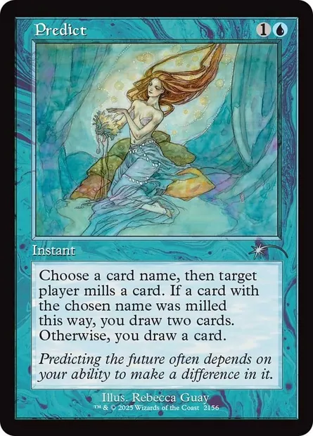 Prédiction, carte Magic SLD 2156 — extension Secret Lair Drop