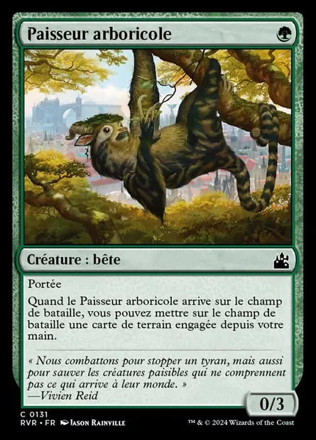 Paisseur arboricole, carte Magic RVR 131 — extension Ravnica Remastered