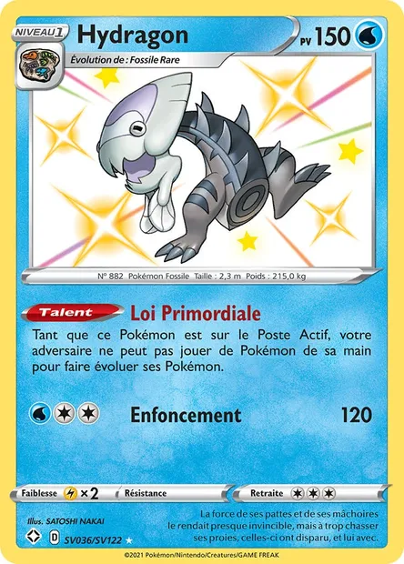 Hydragon, carte Pokémon SHF SV036 — extension Destinées Radieuses