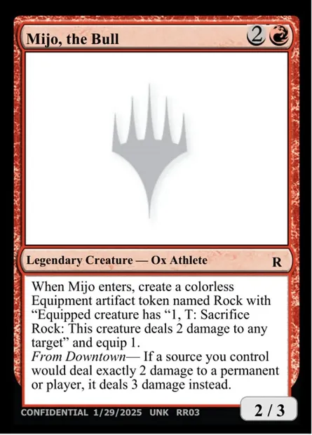 Mijo, the Bull, Magic card UNK RR03b — Unknown Event set