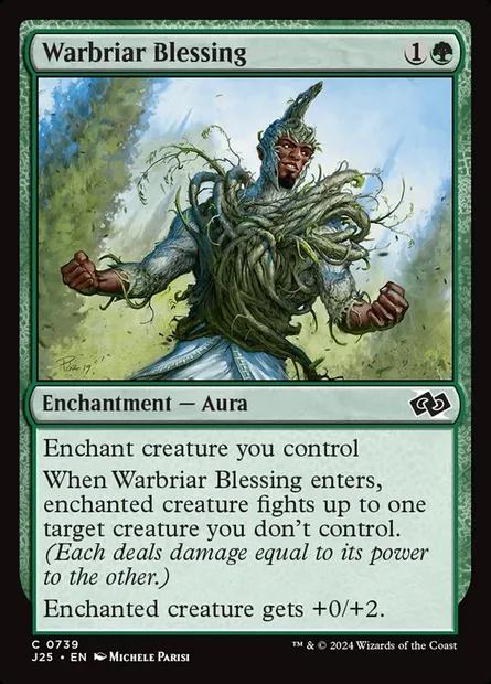 Warbriar Blessing, Magic card J25 739 — Foundations Jumpstart set