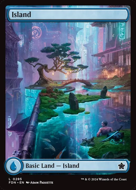 Island, Magic card FDN 285 — Foundations set