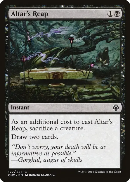Altar's Reap, Magic card CN2 127 — Conspiracy: Take the Crown set