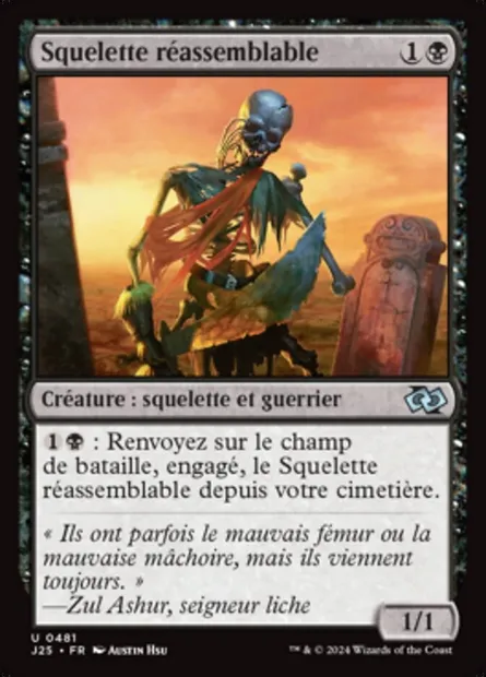 Squelette réassemblable, carte Magic J25 481 — extension Foundations Jumpstart
