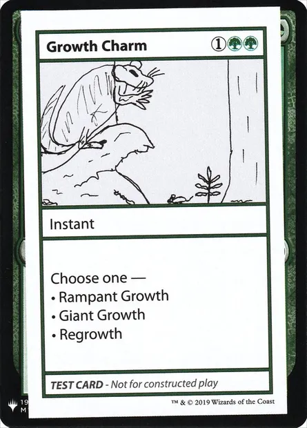Growth Charm, Magic card CMB1 77 — Mystery Booster Playtest Cards 2019 set
