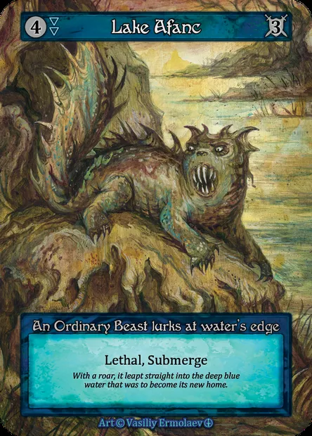 Lake Afanc, carte Sorcery ATH 039 — extension Arthurian Legends