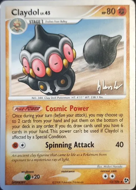 Claydol Lv.45, Pokémon card WCD08 015 — World Championship Decks 2008 set