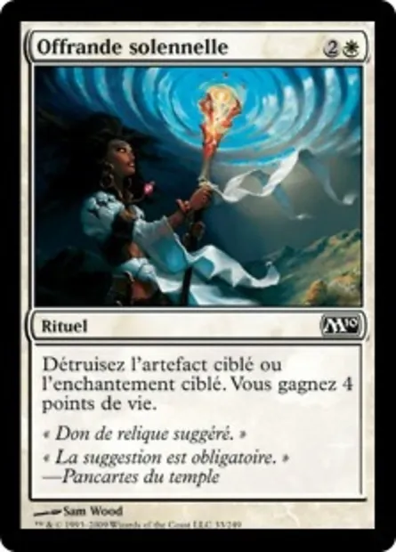 Offrande solennelle, carte Magic M10 33 — extension Magic 2010
