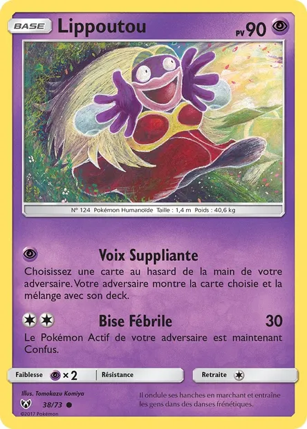 Lippoutou, carte Pokémon SLG 38 — extension Légendes Brillantes