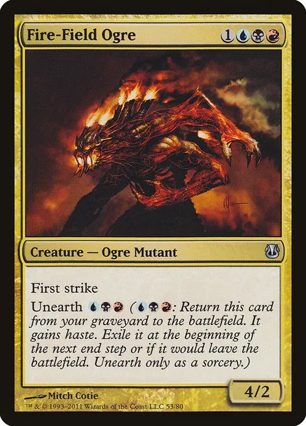 Fire-Field Ogre, Magic card DDH 53 — Duel Decks: Ajani vs. Nicol Bolas set