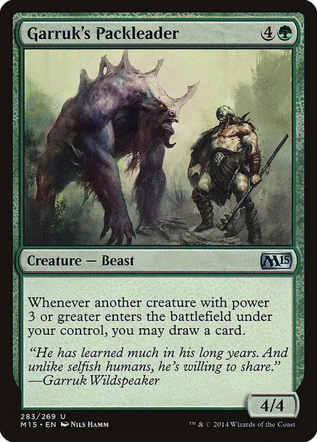 Garruk's Packleader, Magic card M15 283 — Magic 2015 set