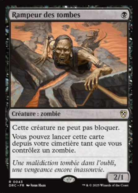 Rampeur des tombes, carte Magic DRC 43 — extension Aetherdrift Commander