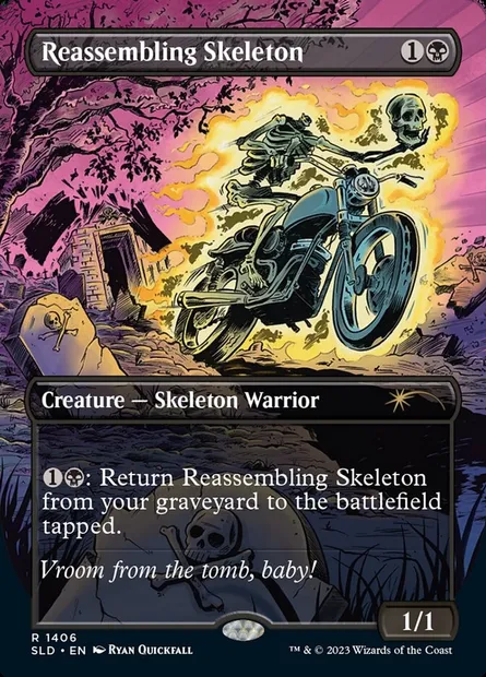 Squelette réassemblable, carte Magic SLD 1406 — extension Secret Lair Drop