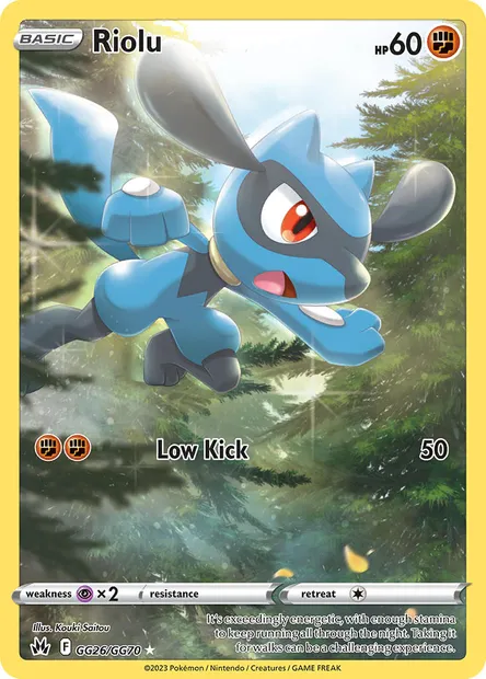 Riolu, Pokémon card CRZ GG26 — Crown Zenith set
