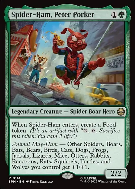 Spider-Ham, Peter Porker, Magic card SPM 114 — Marvel's Spider-Man set