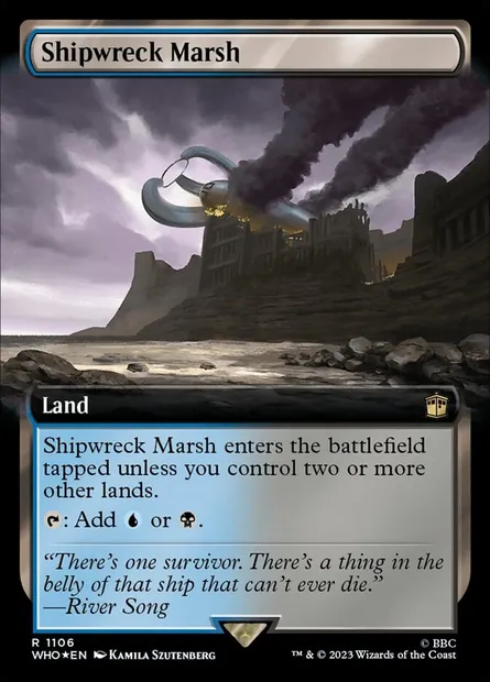 Shipwreck Marsh, Magic card WHO 1106 — Doctor Who set