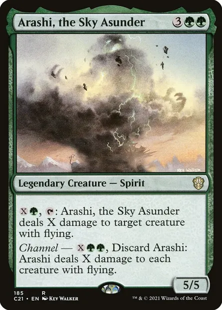 Arashi, the Sky Asunder, Magic card C21 185 — Commander 2021 set