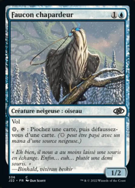 Faucon chapardeur, carte Magic J22 336 — extension Jumpstart 2022