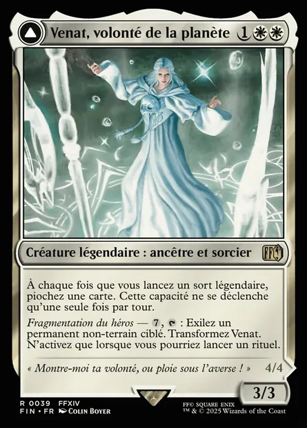 Venat, Heart of Hydaelyn // Hydaelyn, the Mothercrystal, carte Magic FIN 39 — extension Final Fantasy