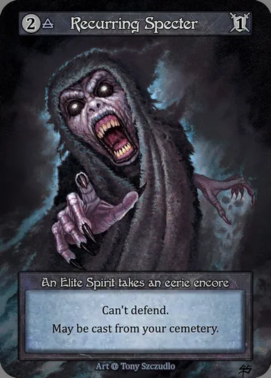 Recurring Specter, carte Sorcery ALP 134 — extension Alpha