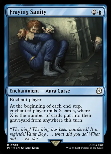 Lucidité effilochée, carte Magic PIP 703 — extension Fallout