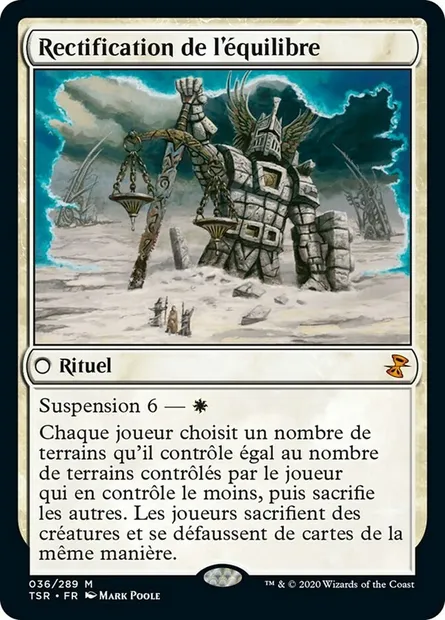 Rectification de l'équilibre, carte Magic TSR 36 — extension Spirale Temporelle Remastered