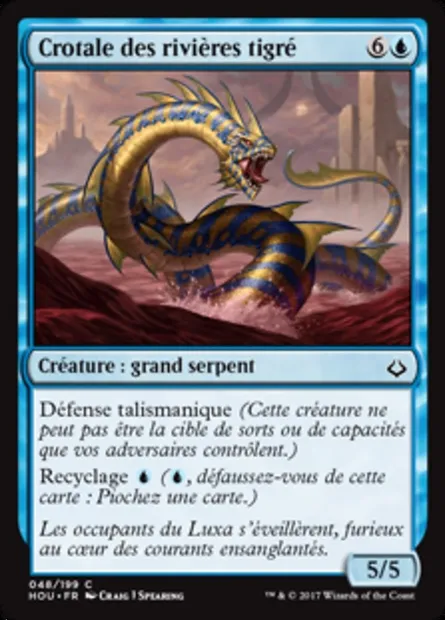 Crotale des rivières tigré, carte Magic HOU 48 — extension L’âge de la destruction