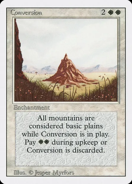 Conversion, carte Magic 3ED 14 — extension Revised Edition