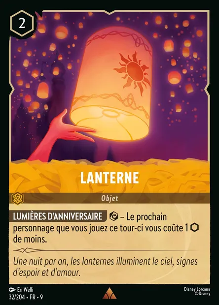 Lanterne, carte Disney Lorcana CH9-032 — extension Fabuleux