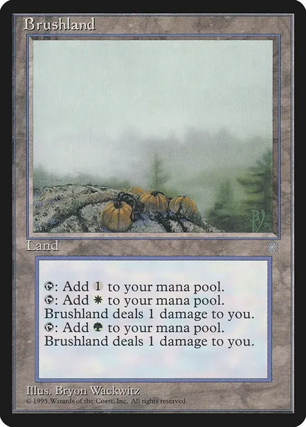 Brushland, Magic card ICE 352 — Ice Age set