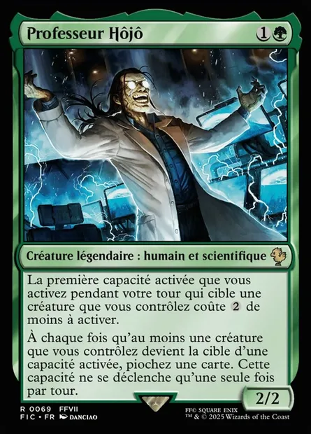 Professeur Hôjô, carte Magic FIC 69 — extension Final Fantasy Commander