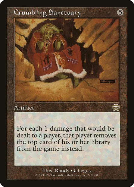 Crumbling Sanctuary, Magic card MMQ 292 — Mercadian Masques set
