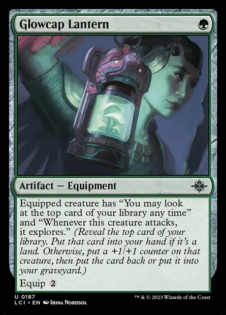 Glowcap Lantern, Magic card LCI 187 — The Lost Caverns of Ixalan set