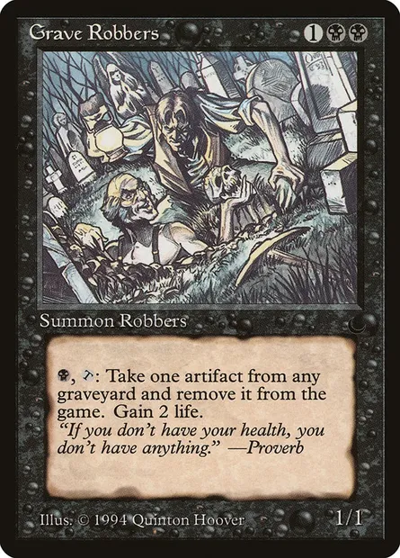 Grave Robbers, carte Magic DRK 46 — extension The Dark