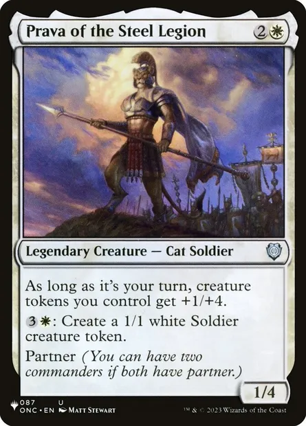 Prava de la Légion d'acier, carte Magic PLST ONC-87 — extension The List