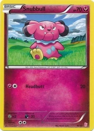 Snubbull, Pokémon card TK6S 011 — XY Trainer Kit: Sylveon set